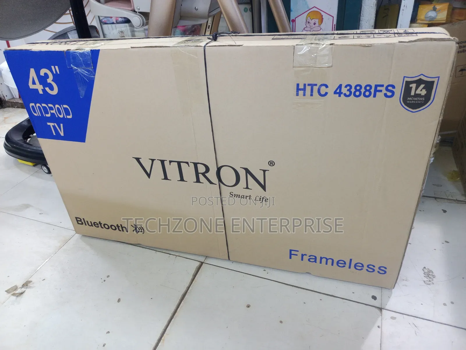 Vitron 43′′ Inch Frameless Smart Android Full Hd Tv 