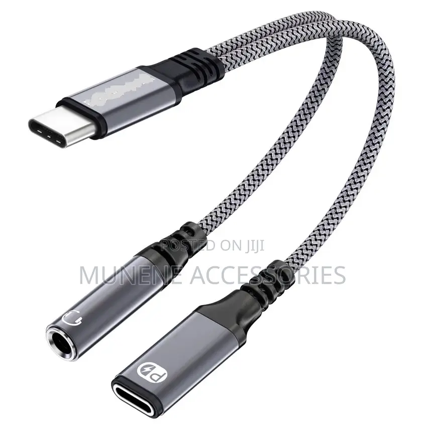 Usb C to 3.5mm Headphone and Charger Adapter Mic Jack Pdcabl