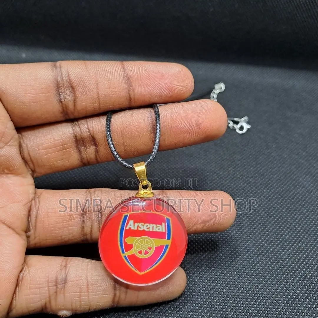 Arsenal Necklace Team Logo Pendant Soccer Fan Epl Gift Club