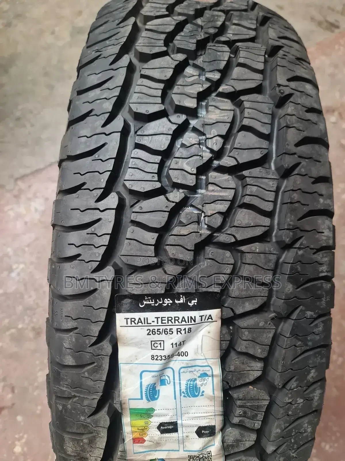 265 /65 R18 Bf Goodrich Tyres (Trail Terrrain) Usa.
