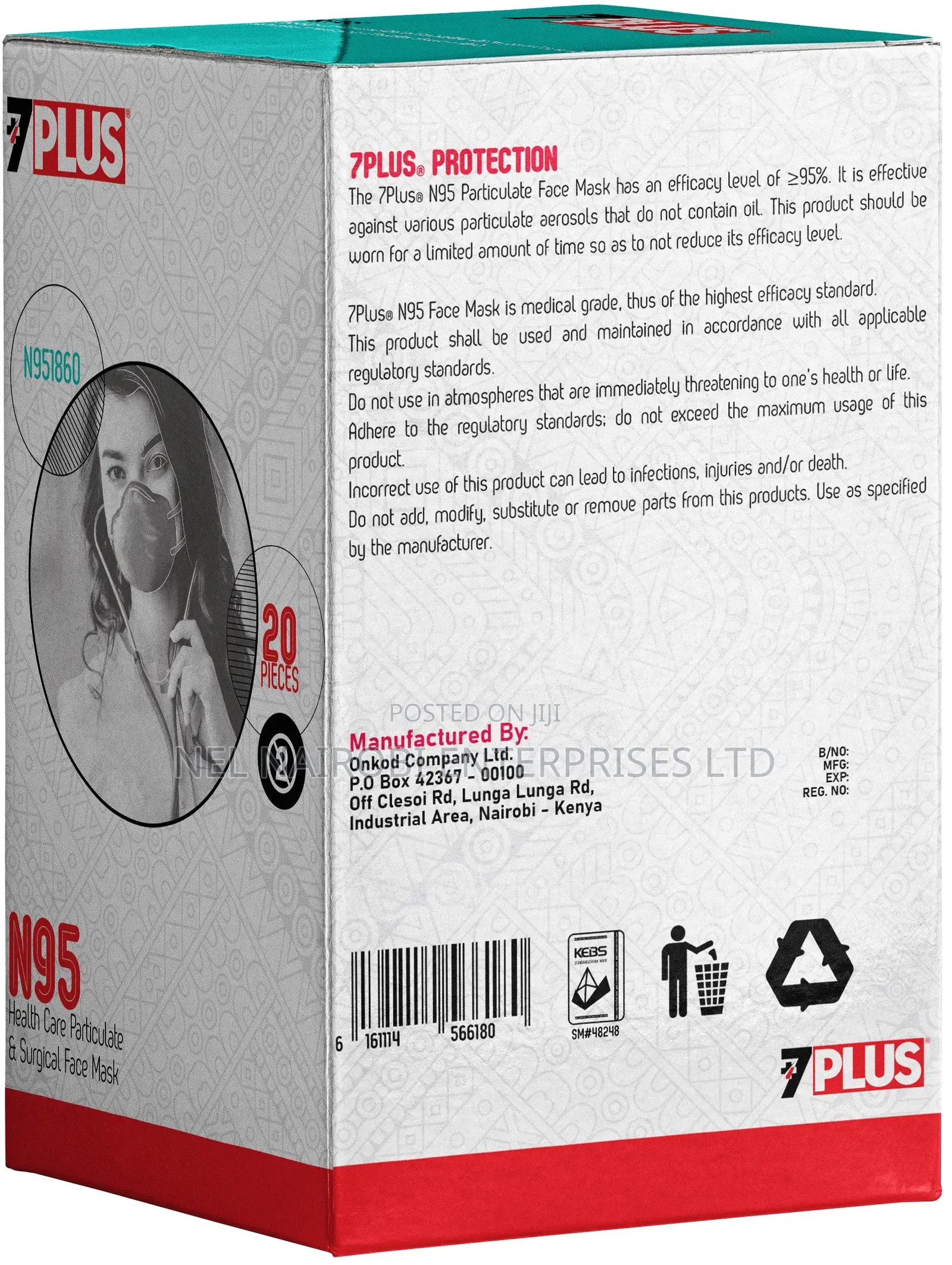 7plus N95 Face Mask