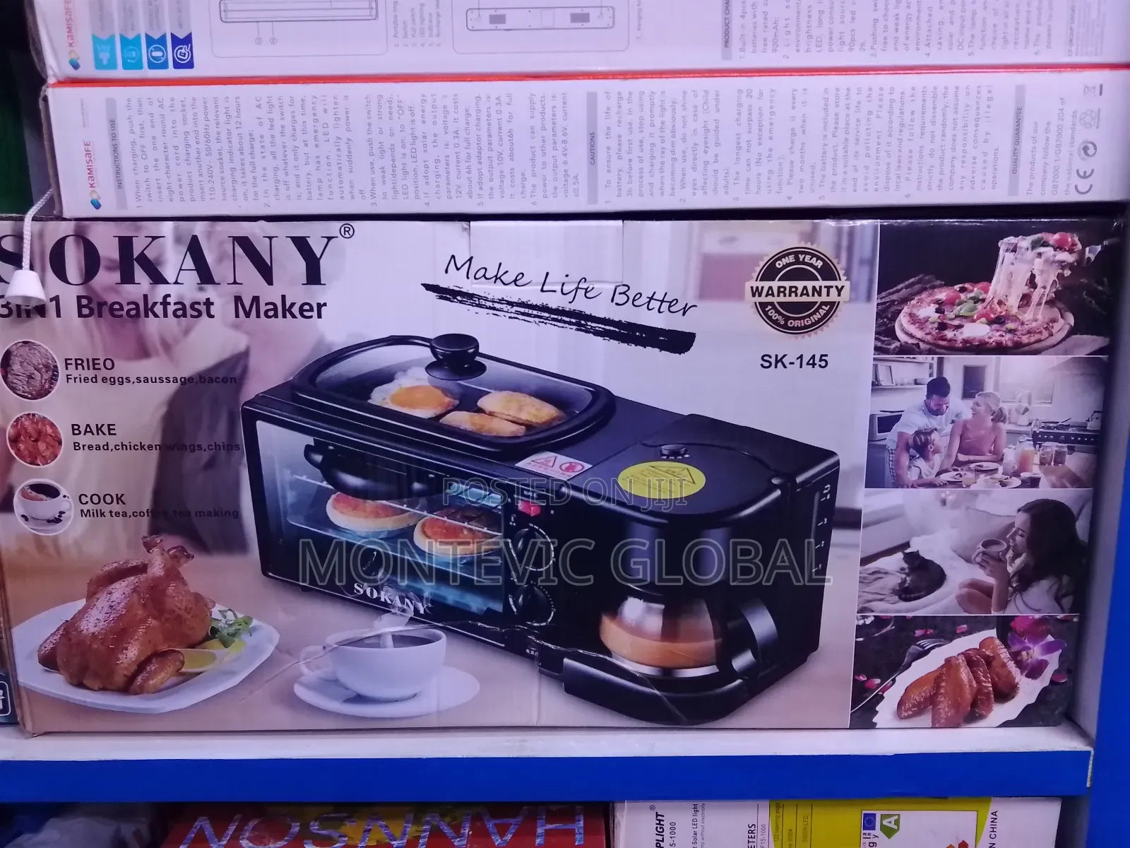 Sokany Breakfast Organiser/Maker 3in1