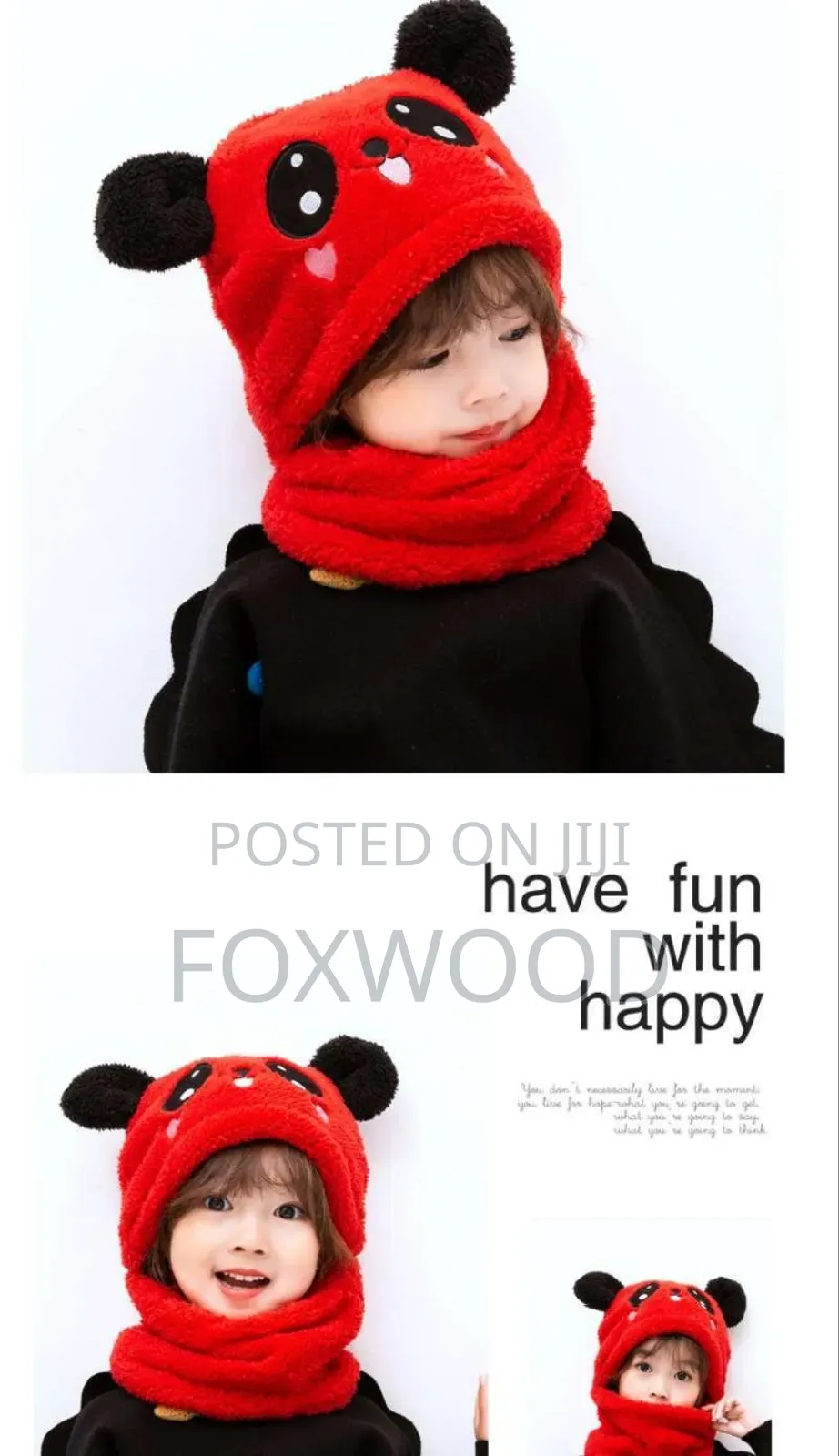 Toddler Kids Baby Boy Girls,Warm Plush Scarf Hats Earflap