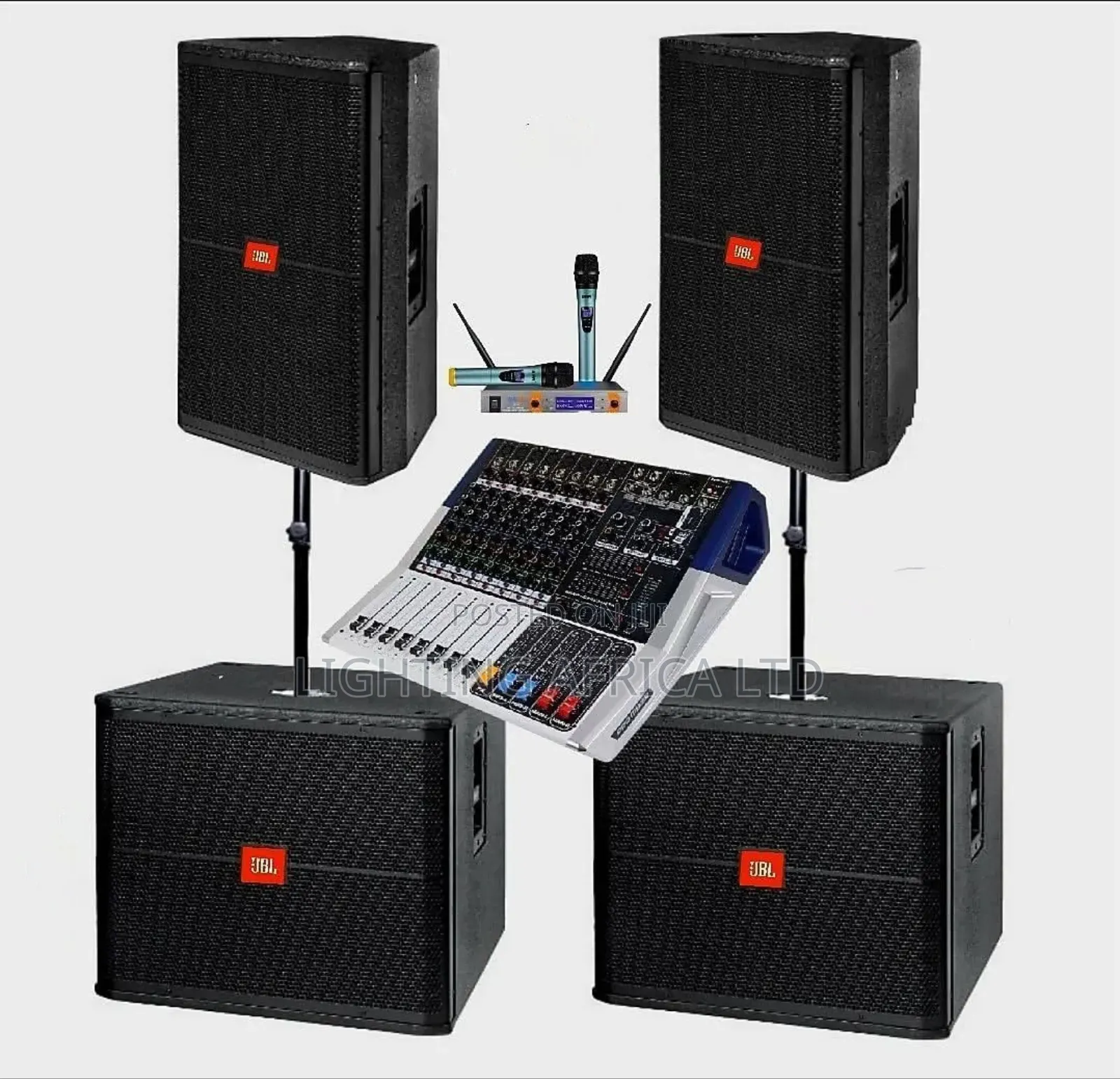 JBL Outdoor (2) 18" Bass -(2)15" Midrange - 8ch Mixer