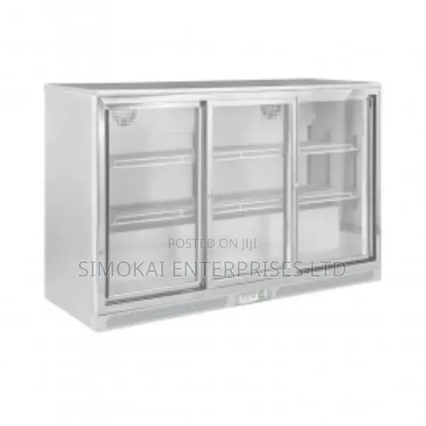 Dynamic Gn-320ls Back Bar Cooler Inox, 3 Sliding Doors