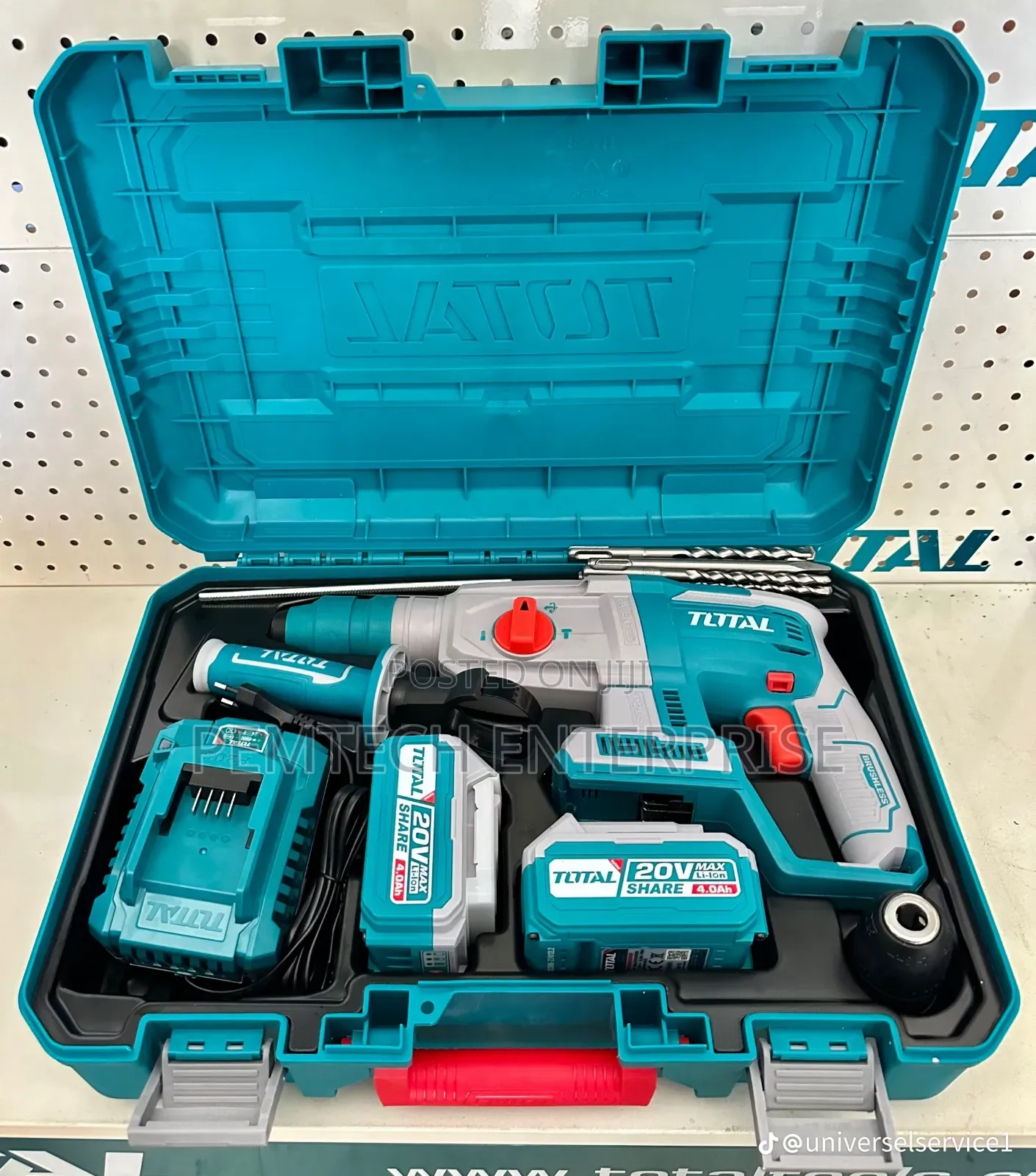 Total Cordless Rotary Hammer 20v 4.0ah