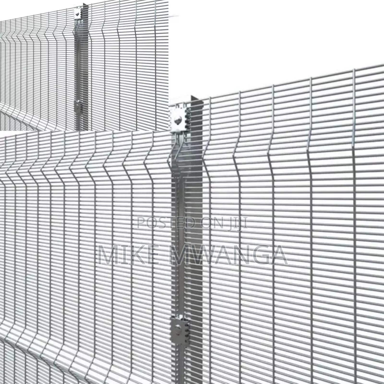 Clear Galvanized Anti Climb Fence 
