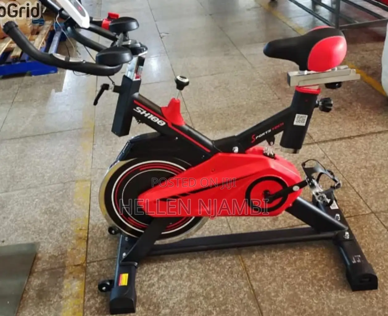 Sh 100 Exercise Spin Bike, 15kg Fly Wheel 120kg Weight Load