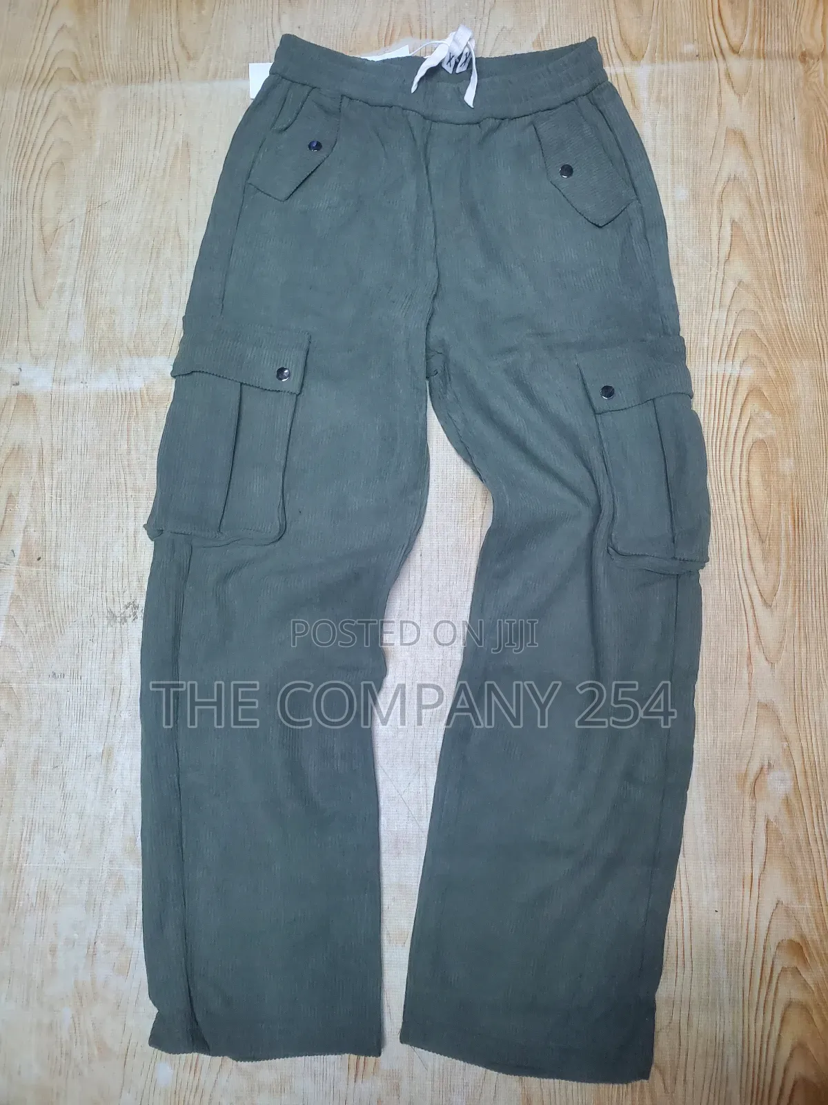 Plain Casual Cargo Design Plain Baggy Sweat Pants Trouser