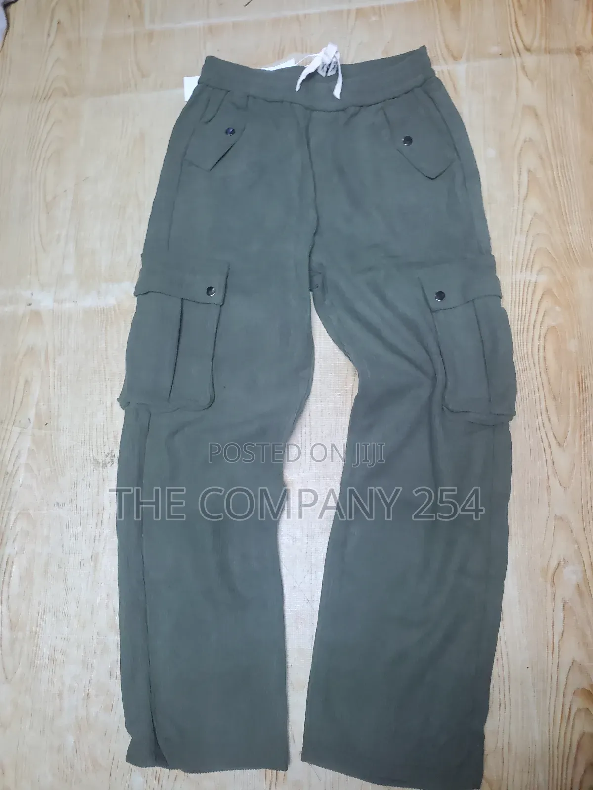 Plain Casual Cargo Design Plain Baggy Sweat Pants Trouser