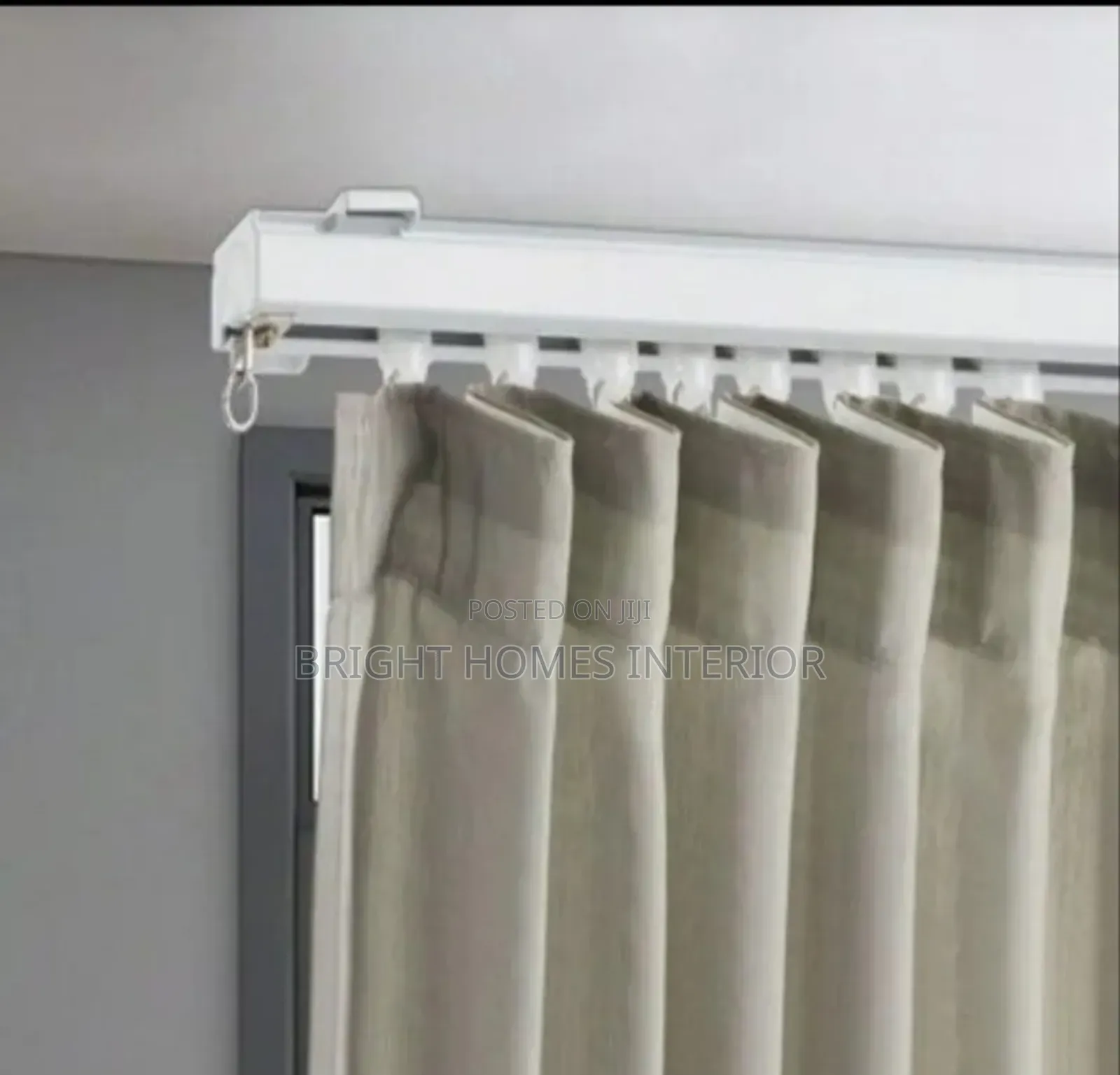 Straight Single Track Rail Available White in Color Rail