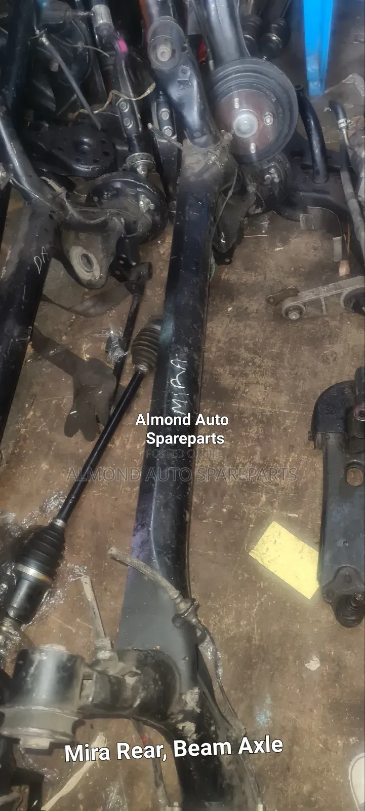 Complete Mira New Rear Axle, Beam