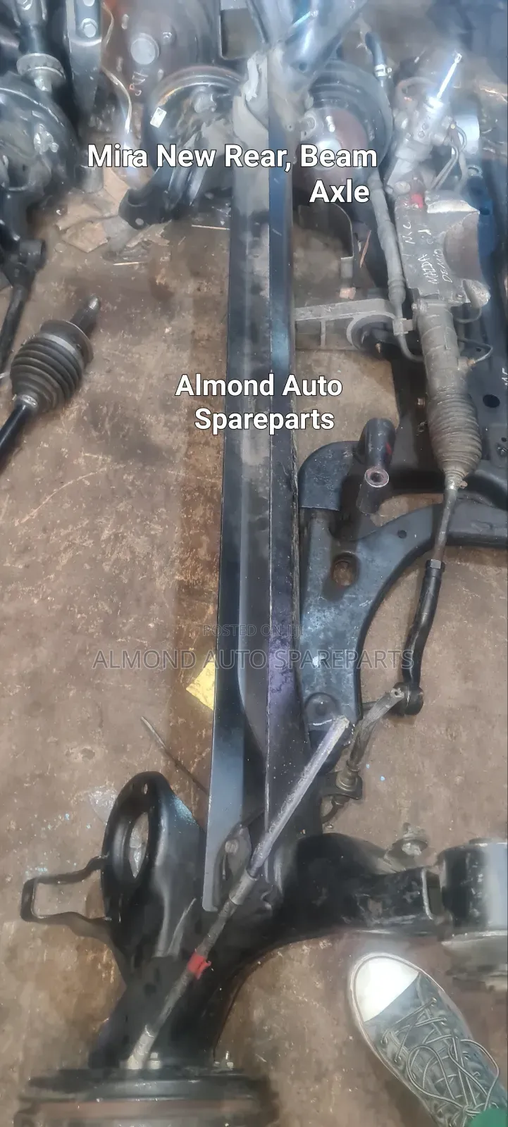 Complete Mira New Rear Axle, Beam