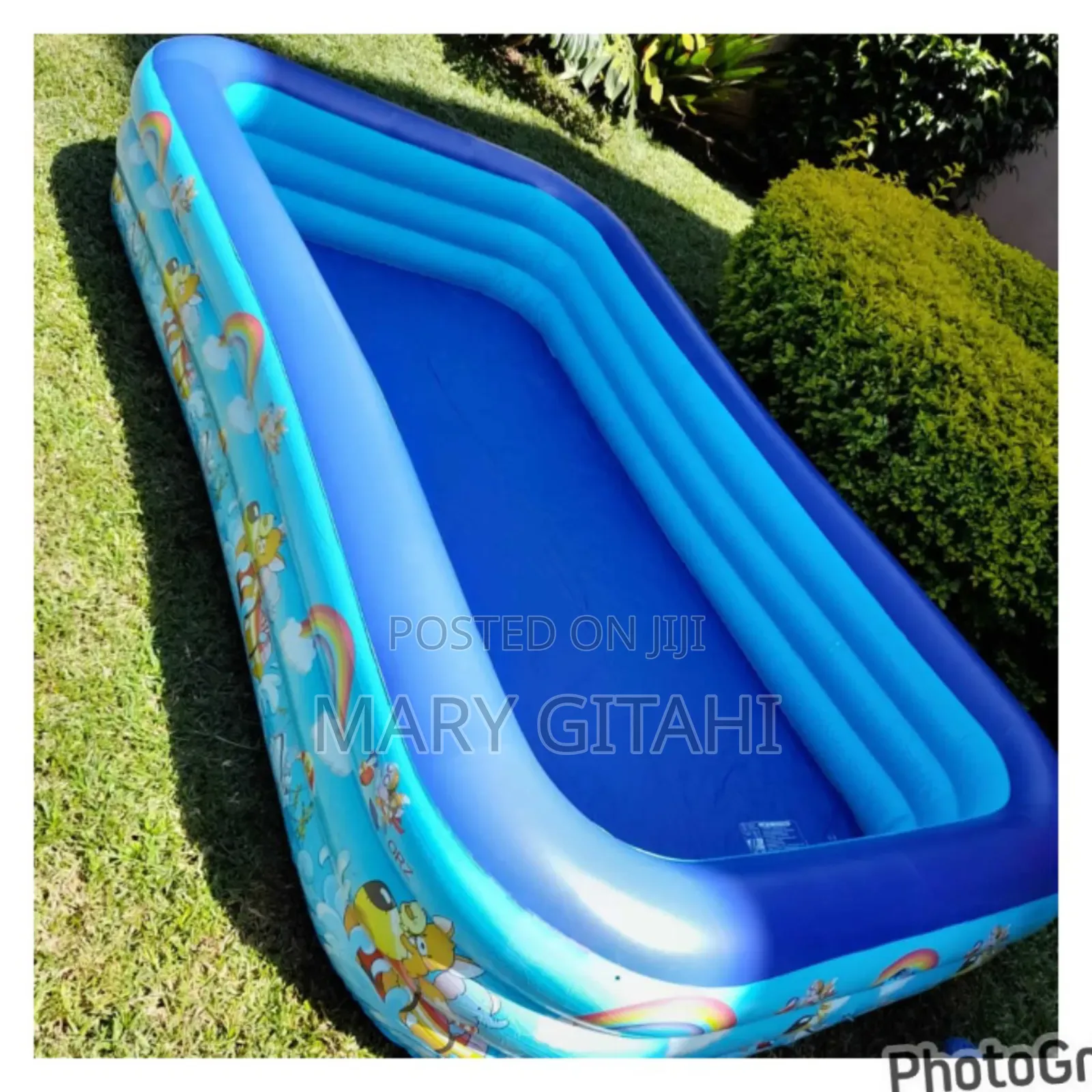 3 Meters Inflatable Swimming Pool With Electric Air Pump,