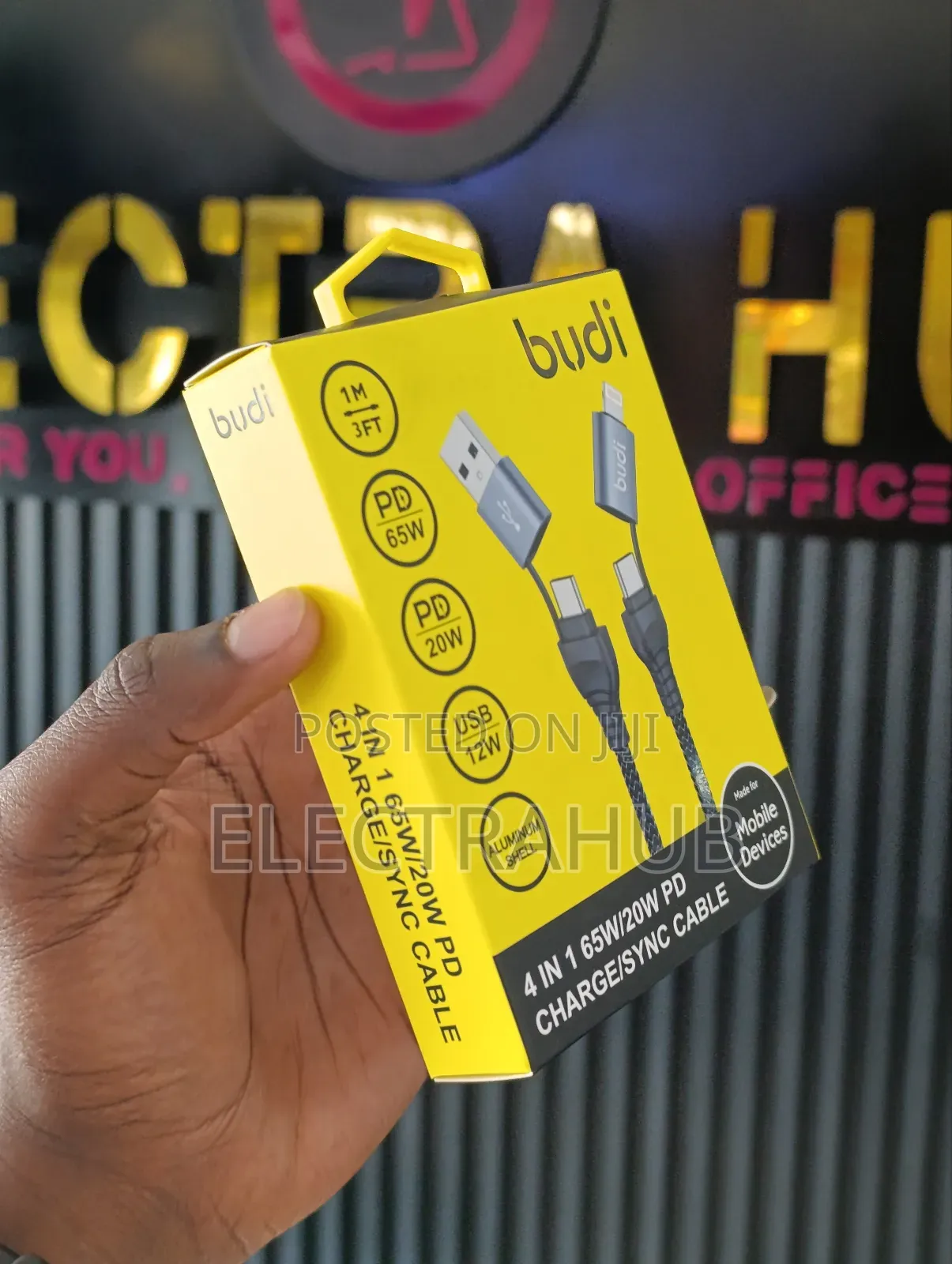 Budi 4-in-1 65w Pd Charge/Sync Cable