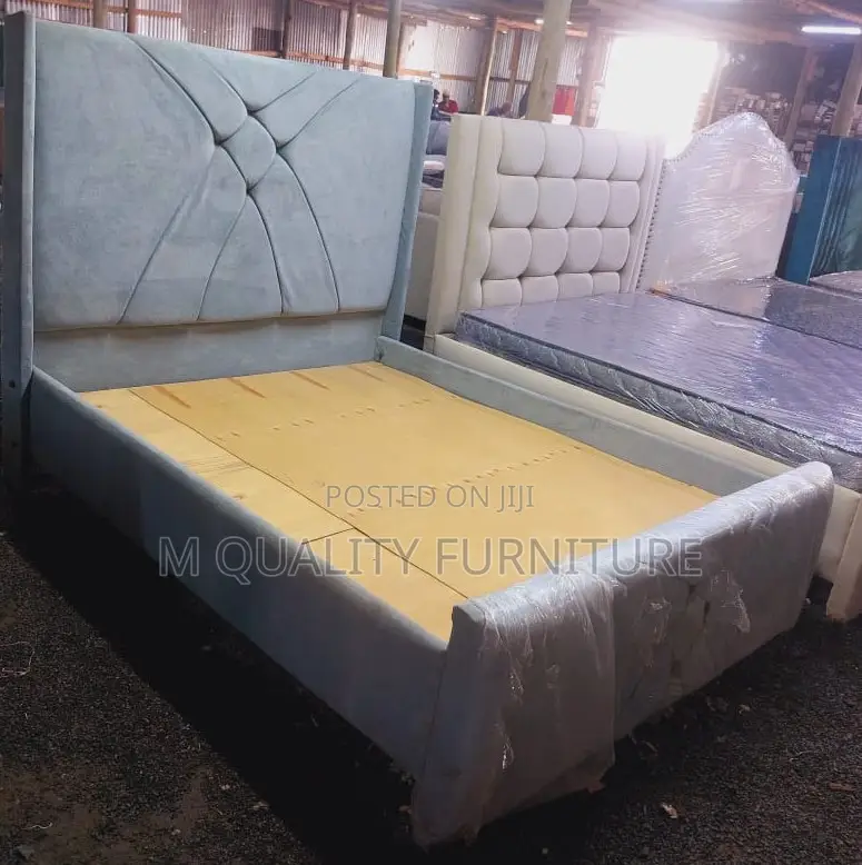 Head and Foot Board Adorned With Patterned Detailing