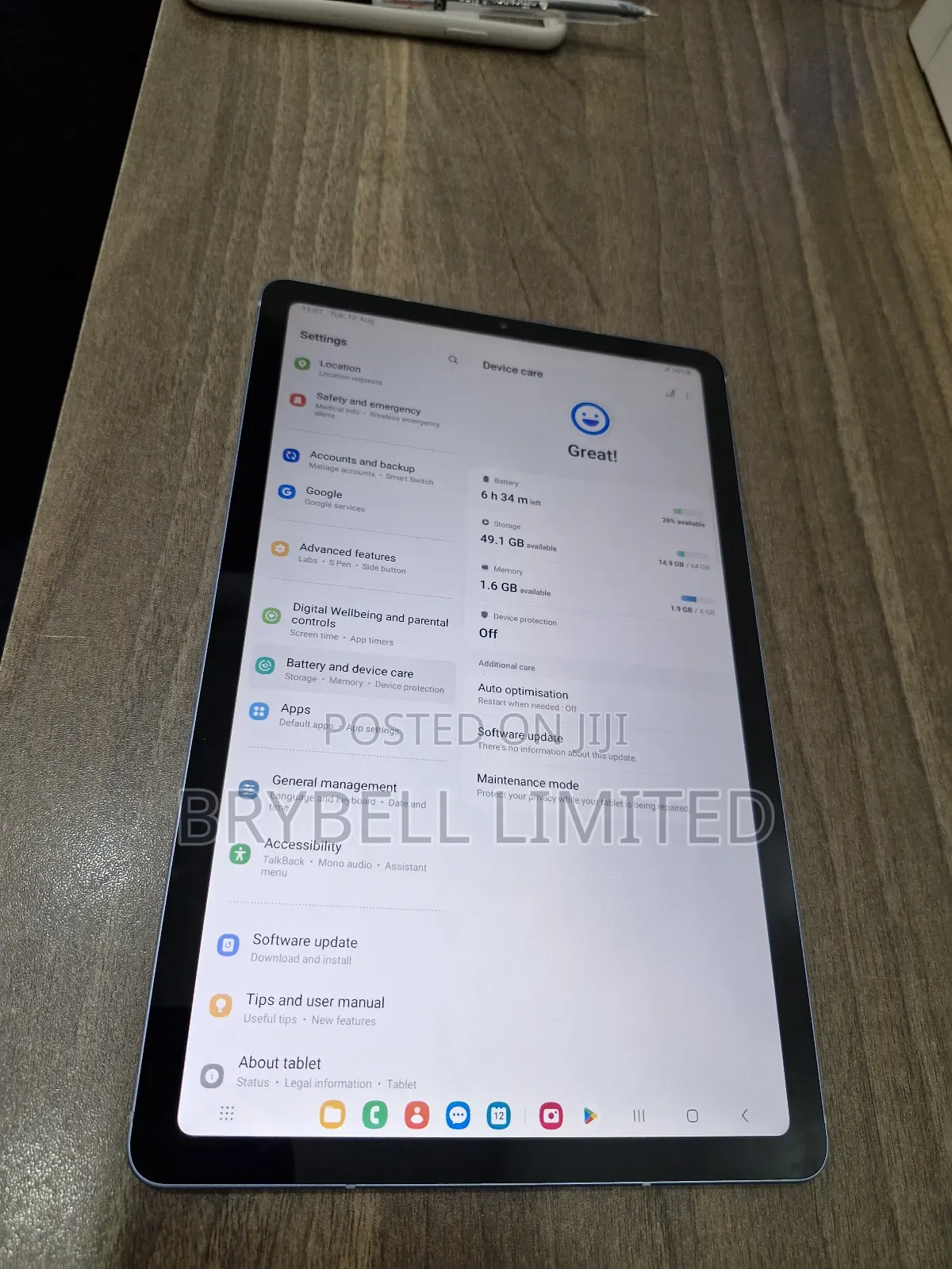 Samsung Galaxy Tab S6 Lite 64 GB Blue