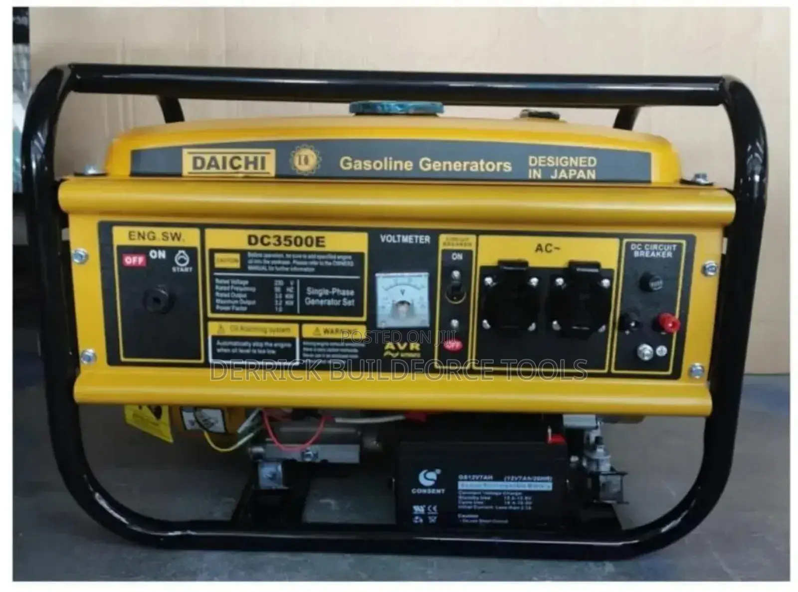 Daichi 3.2kw Dc3500e Gasoline Power Generator
