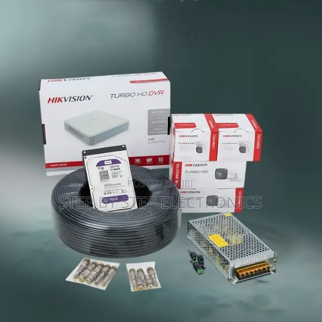 Easy Connection 4 Hikvision 1080p Full Hd CCTV Cameras Complete Kit
