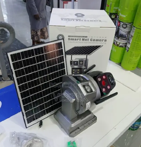 Dual Lens CCTV Monitor Wireless Solar Camera Wifi Enabled Camera