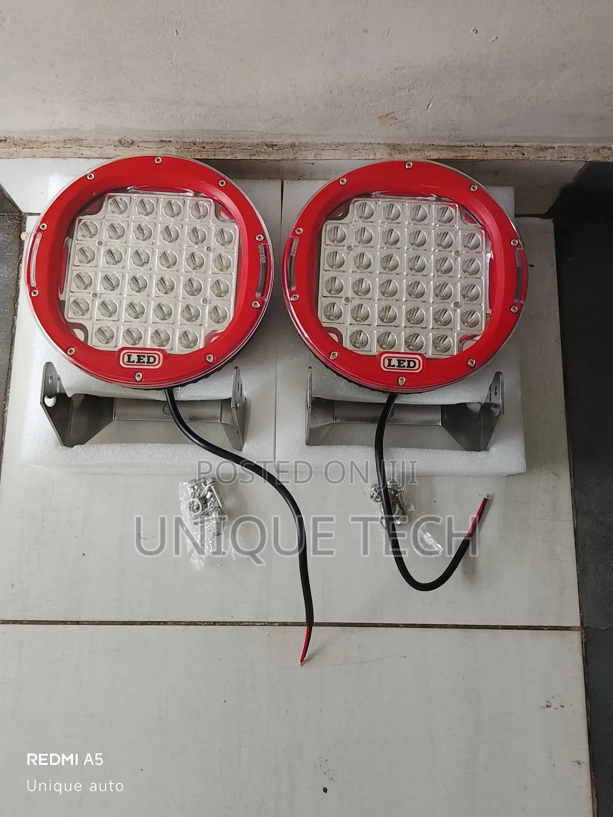 Pair of 9in Led Spot Lights for Off-Road and Farm Vehicles