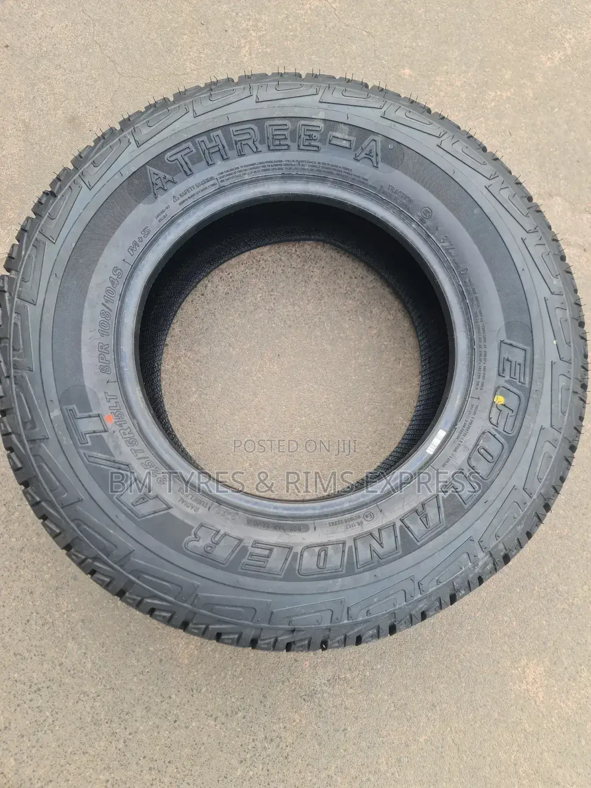225 /75 R15 Three - A Tyres (All Terrrain)