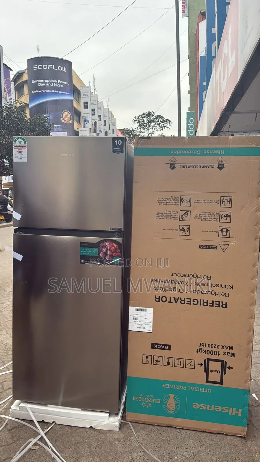 Hisense 424 Liters Fridge No Frost Double Door Silver Latest Model