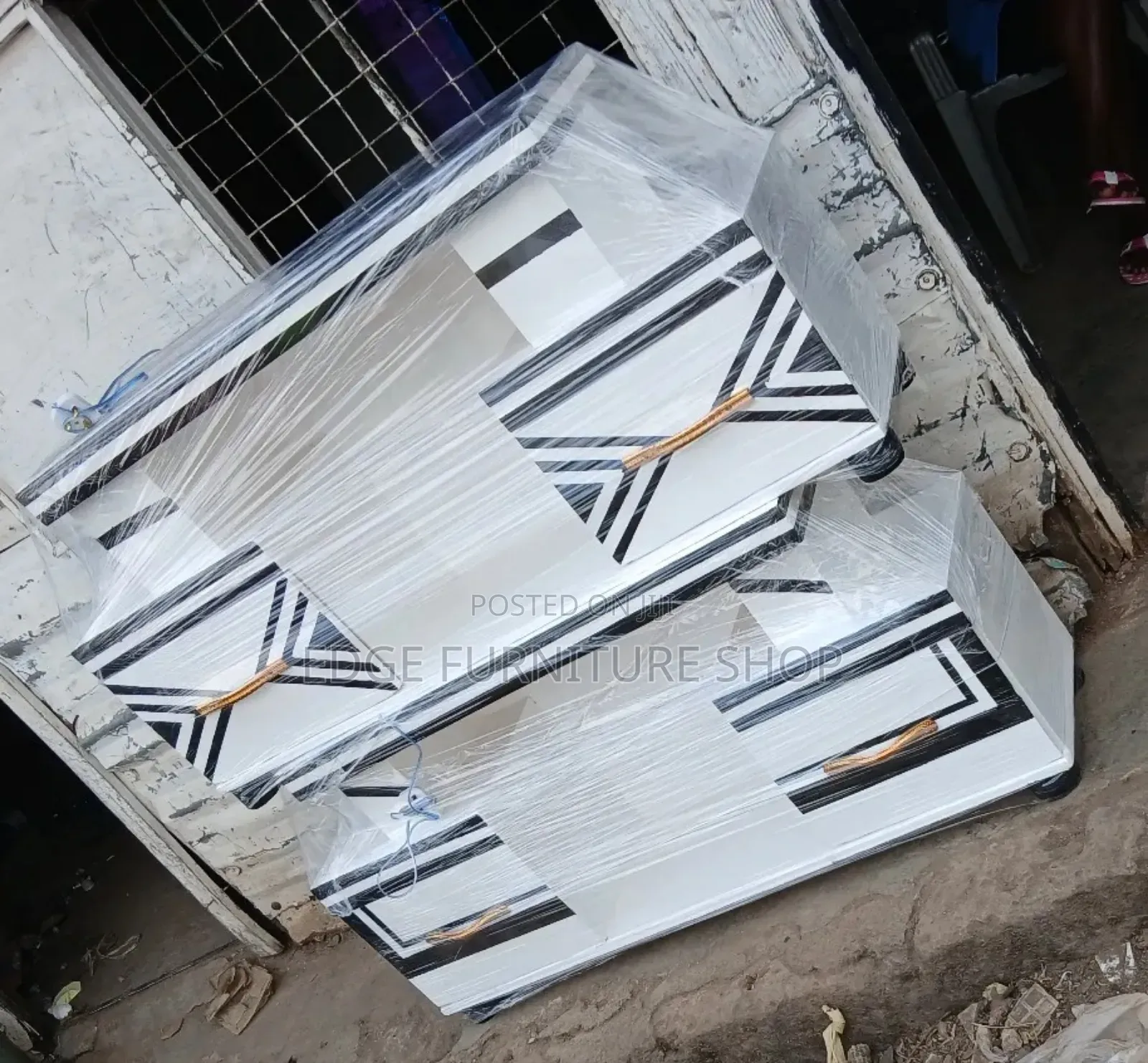 Black and White Tv Stand Available for Sale