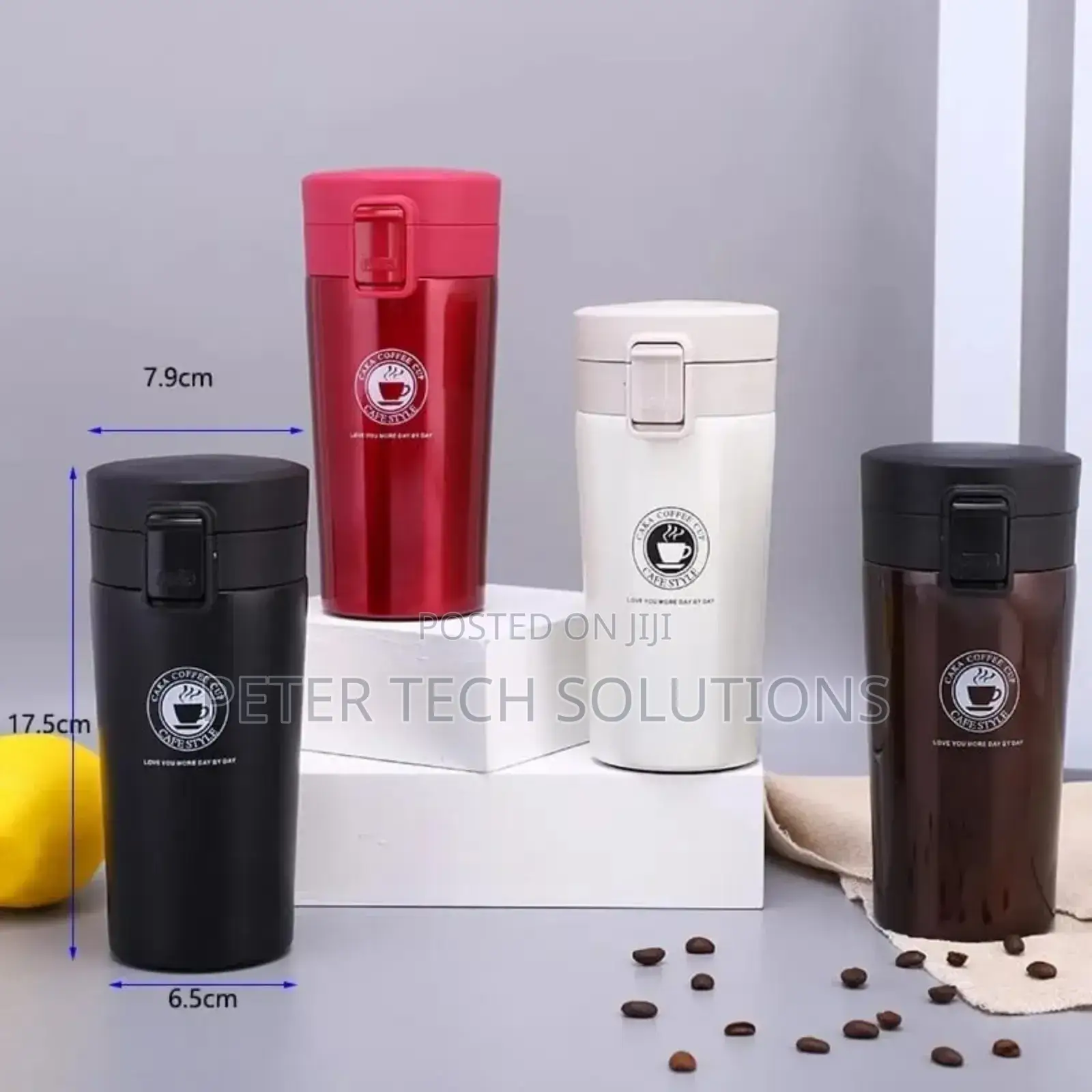 380ml Thermos Coffee Cup Tea Mug Double Layer Stainless Steel Vacum