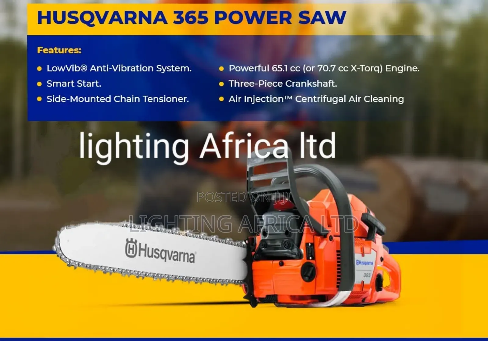 365xp Husqvarna Original Chain Saw Made in Brasil Commercial