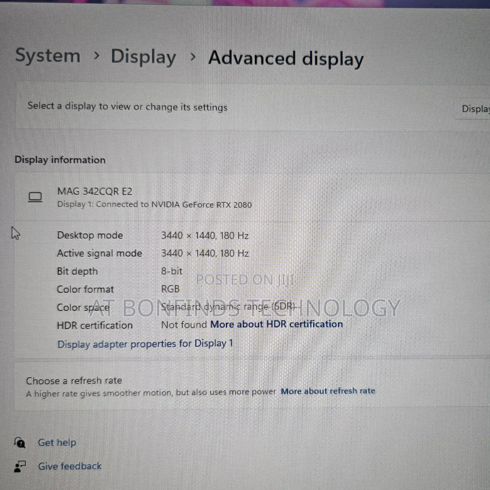 Msi Mag 342cqr 34 Inch Gaming Monitor Uwqhd(3440*1440) 180hz