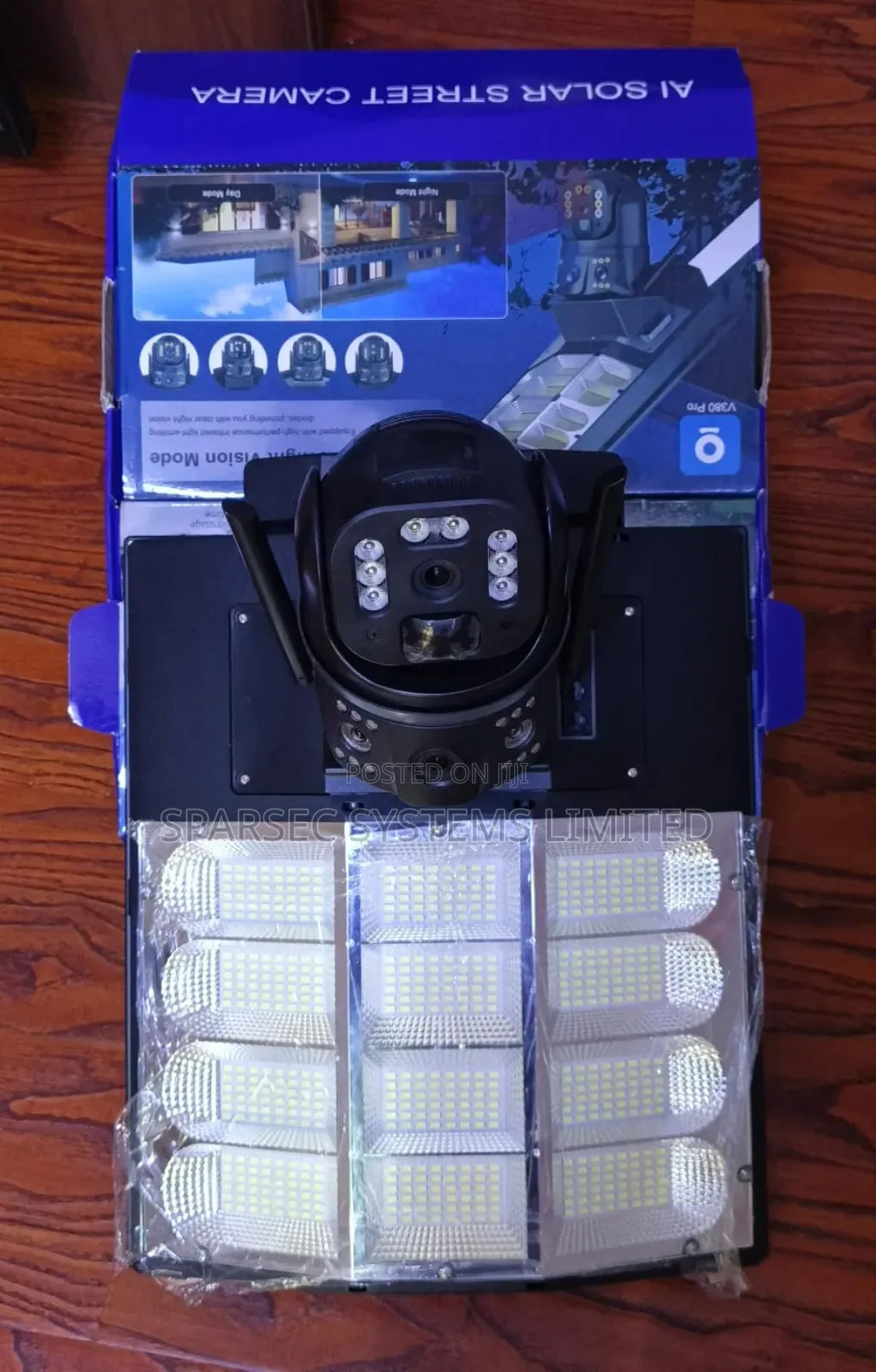 V380 Pro Dual Lens Ai Solar Camera + Lighting 2 in 1 4g