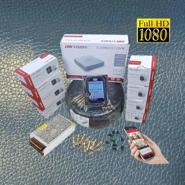 8 Channel Hikvision 1080p Full Hd CCTV Cameras Complete System Kit