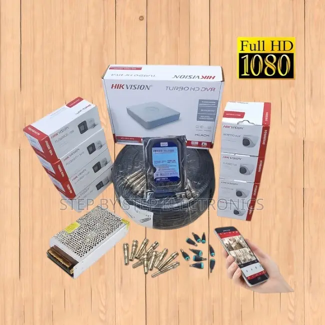8 Hikvision 1080p Full Hd Dome Bullets CCTV Cameras Complete Kit