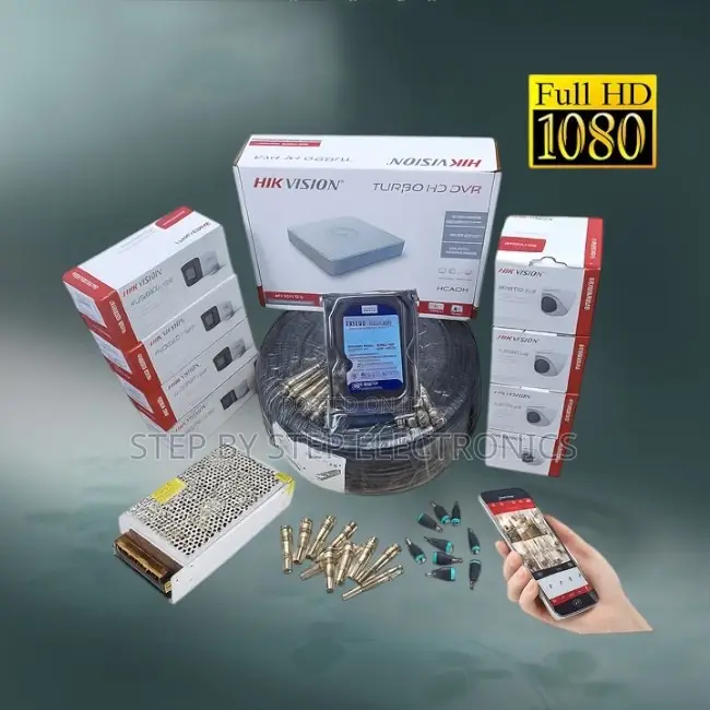 Cost-Effective 8 Hikvision 1080p Full Hd CCTV Cameras Complete Kit