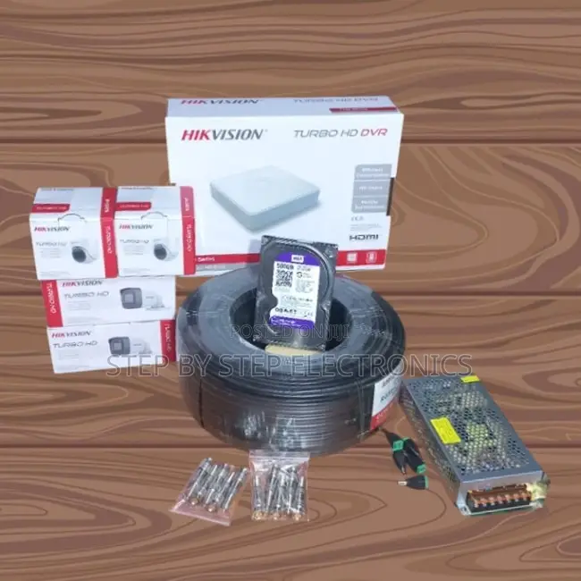 4 Hikvision 1080p Full Hd Dome and Bullets CCTV Cameras Complete Kit