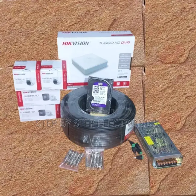 4 Channel Hikvision 1080p Full Hd CCTV Cameras Complete System Kit