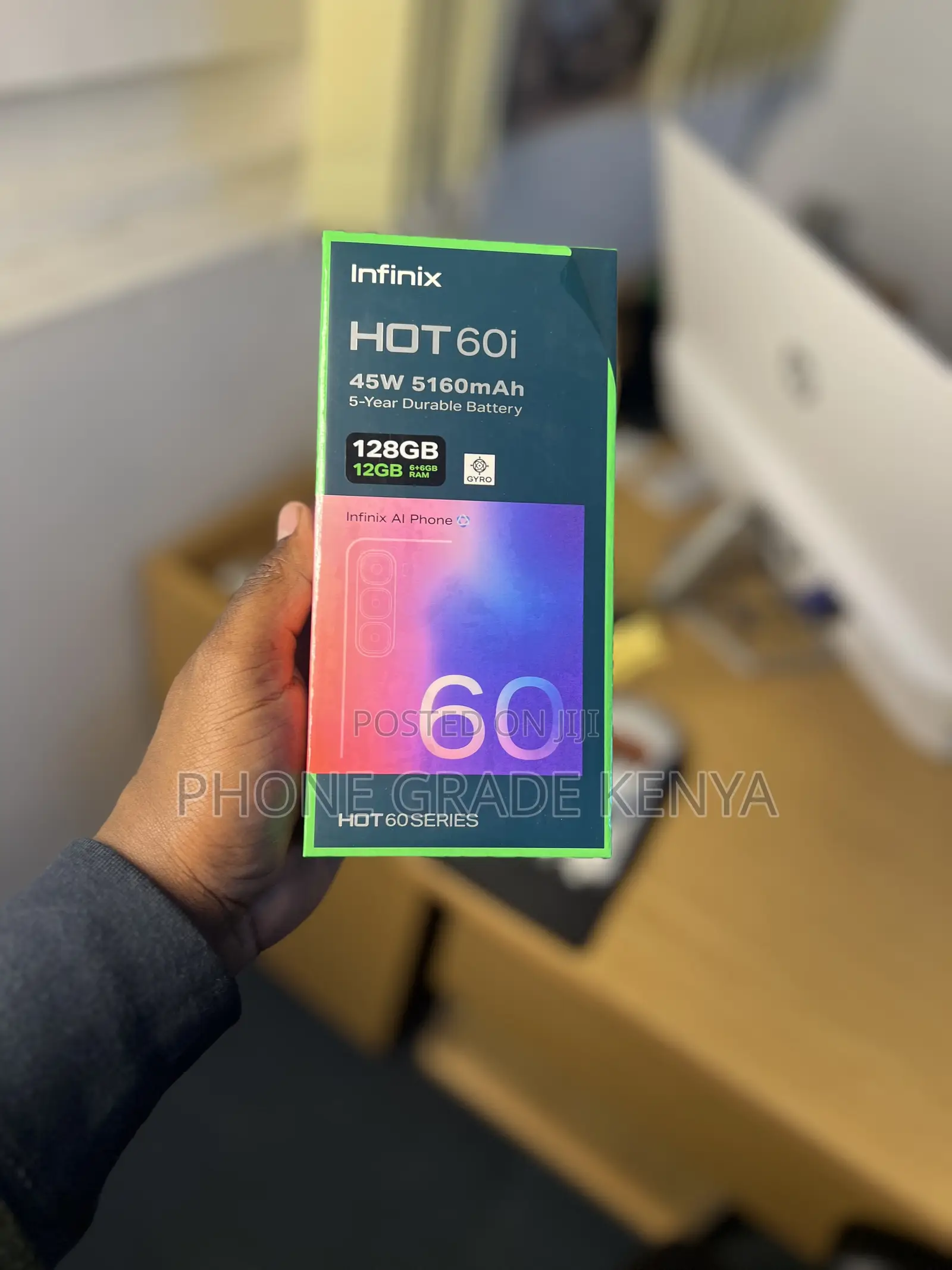 New Infinix Hot 60i 128 GB Black