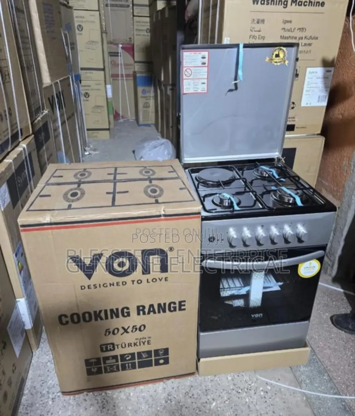 Brand New Von 50by50 With Electric Plate Cooker