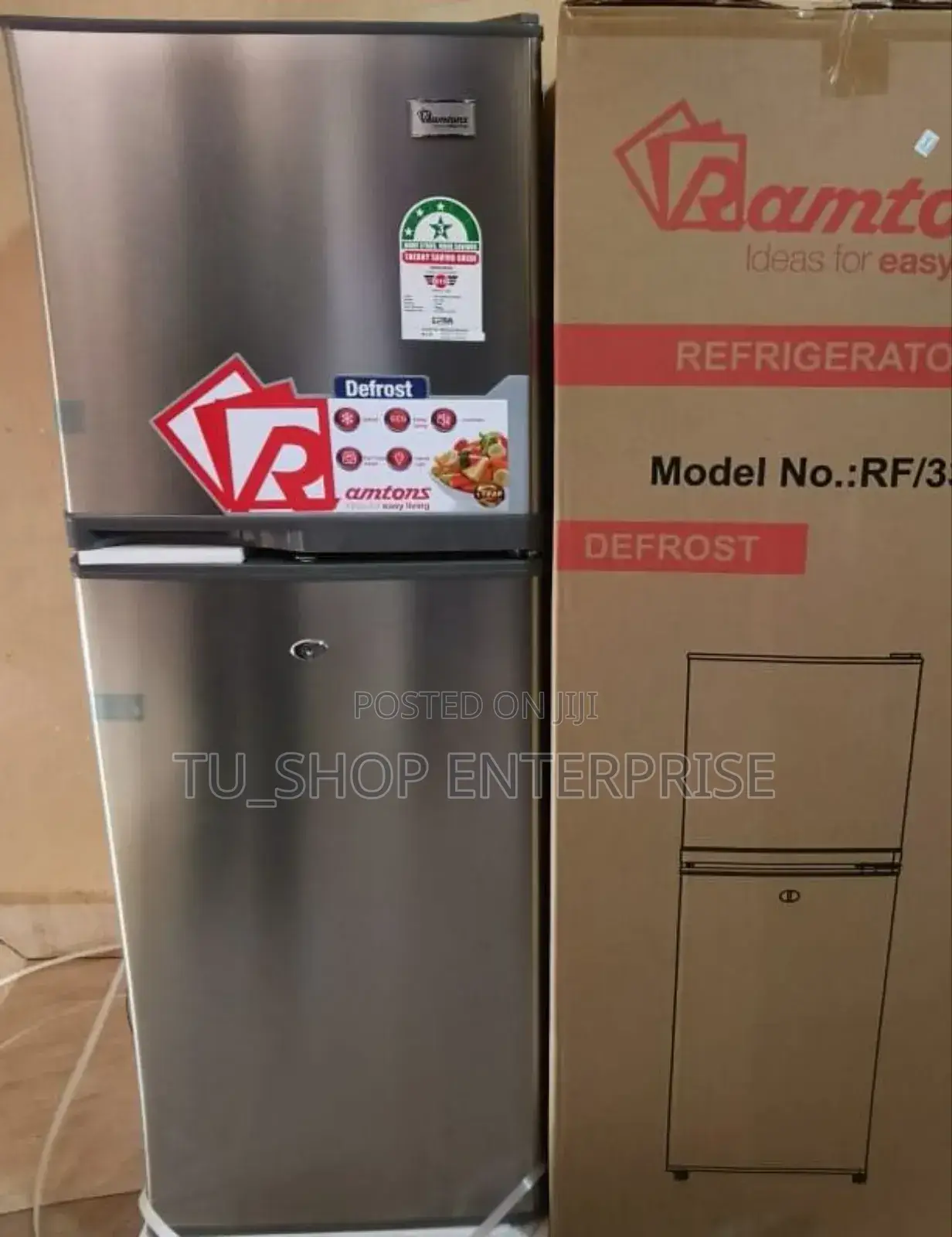 Freezer! 247 Litres Mika Fridge Double Door Top Mount No Fro