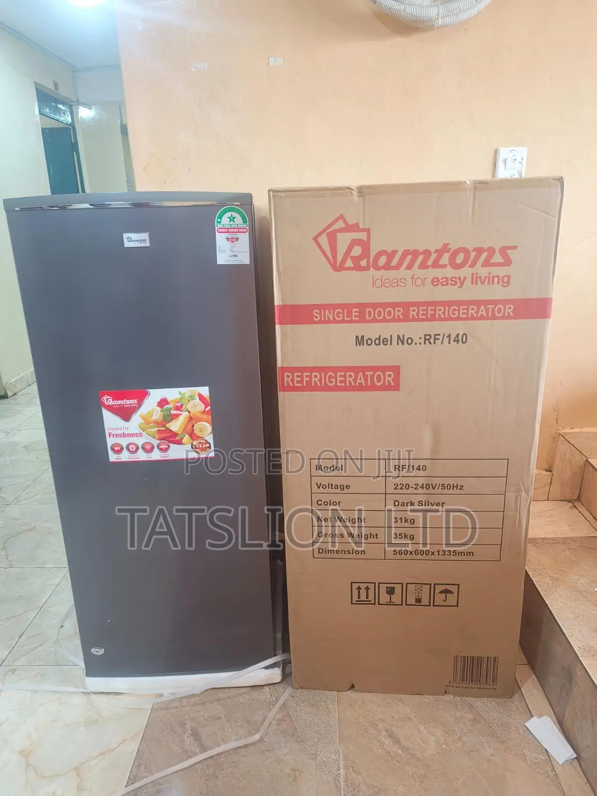 Ramtons Rf/140-Single Door 180lt Fridge