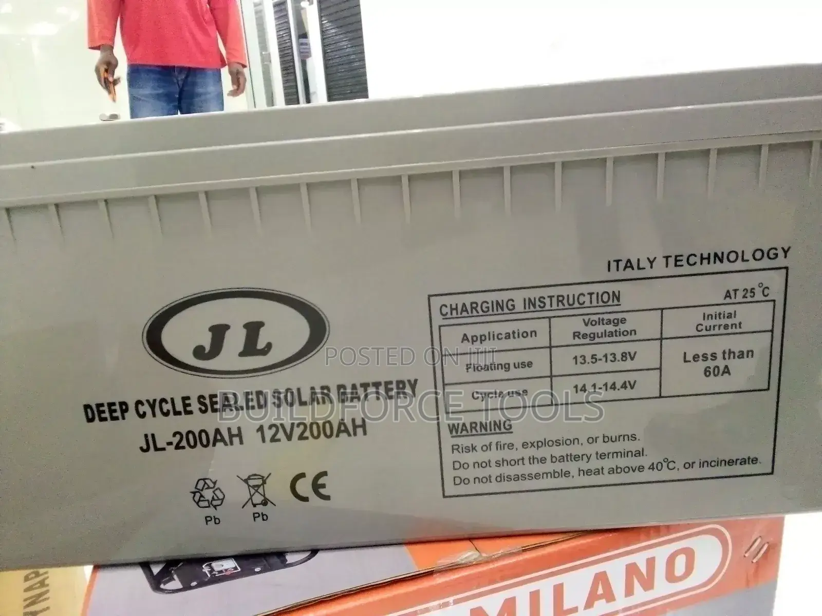 Jl-200ah Deep Cycle Solar Battery 200amps