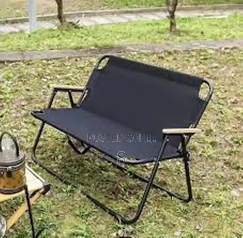 Portable Double Seat Camping Bench – With Armrests