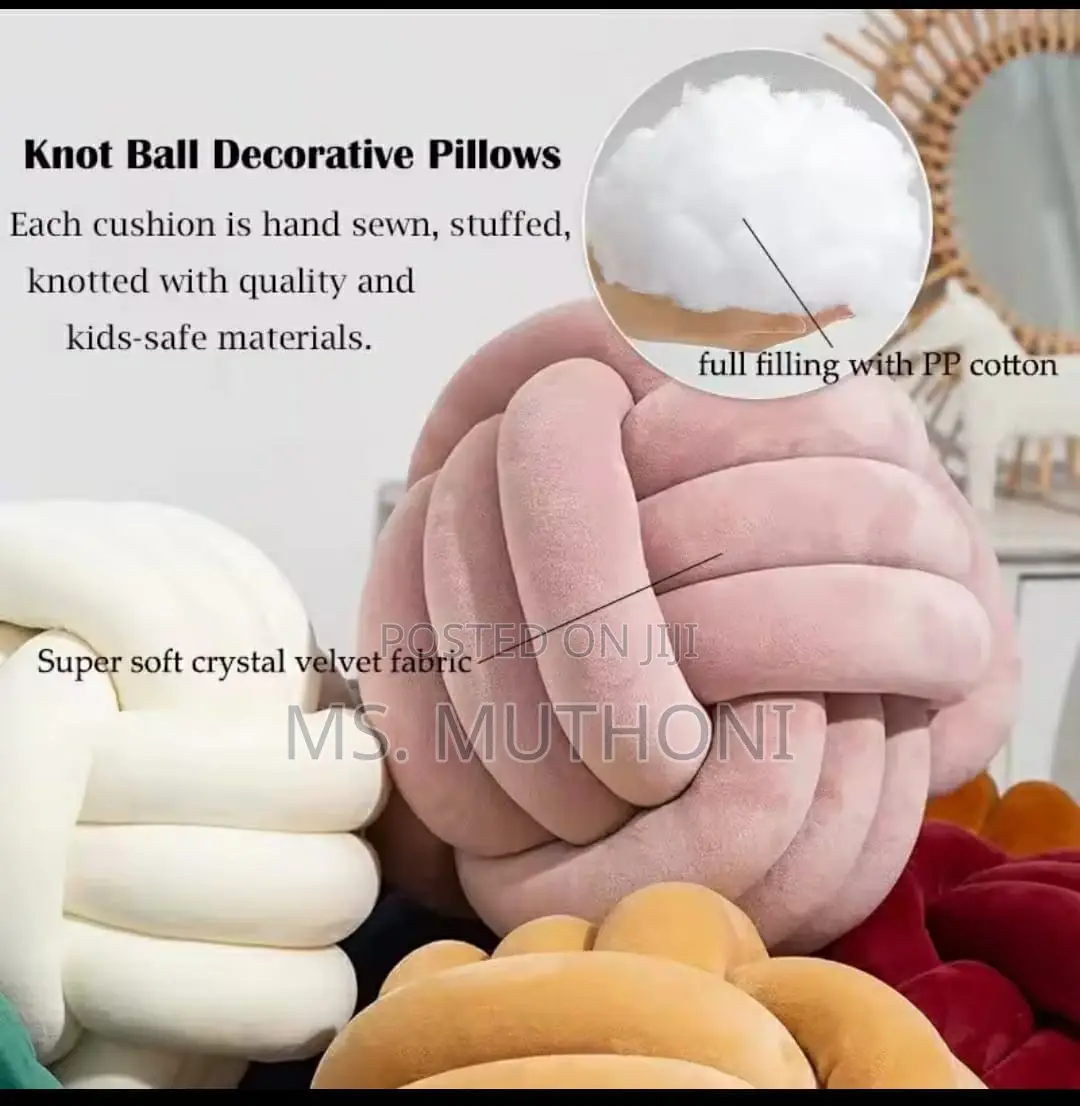 Knot Pillow Round Ball Home Decor Cushion