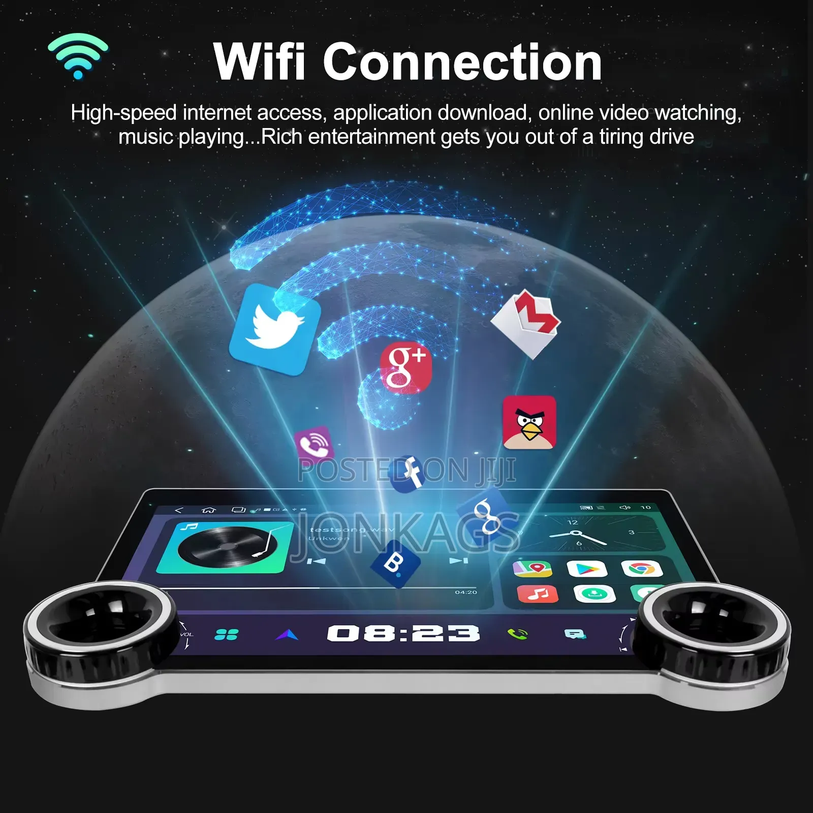 Double Knobs 10 Inches Android Radio