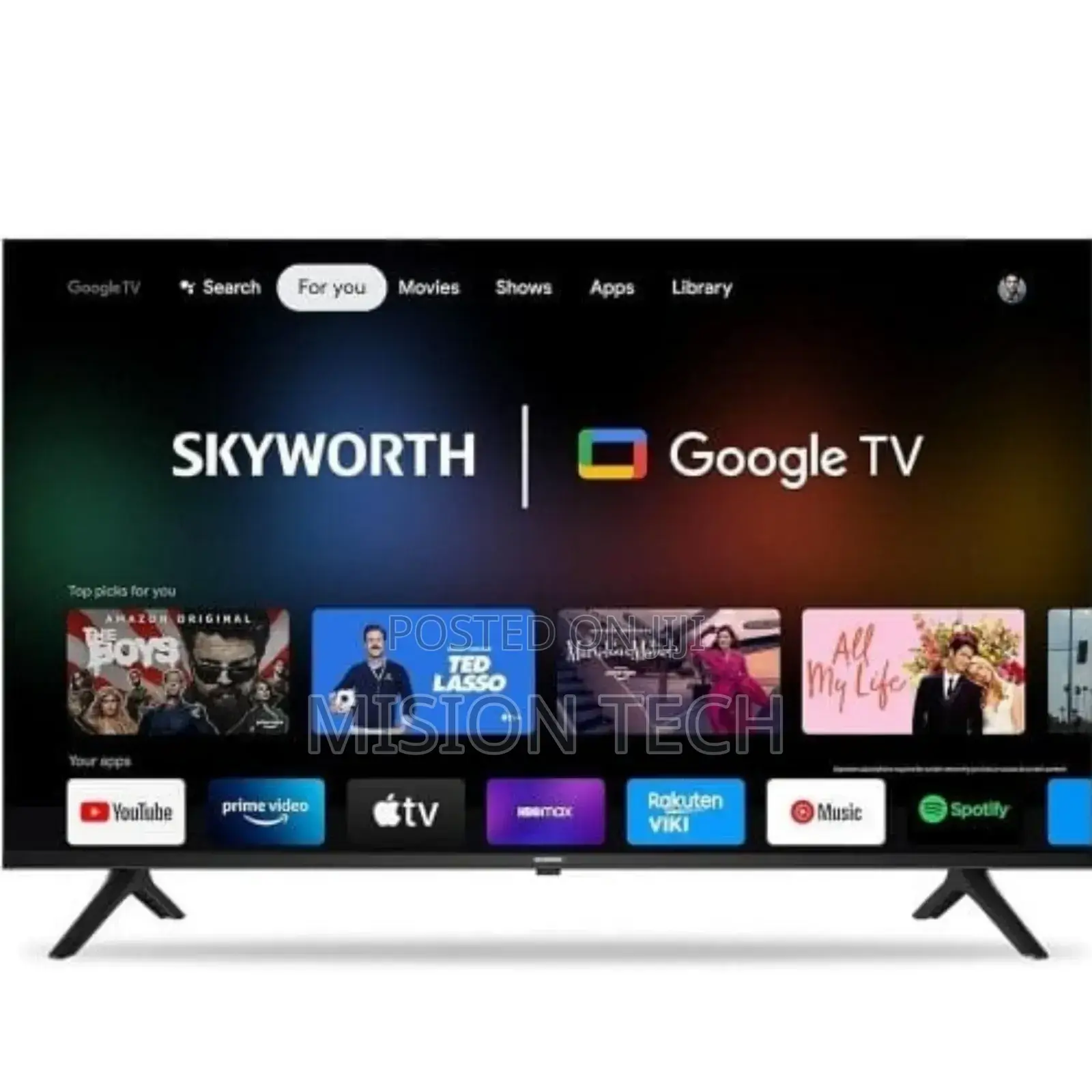 Skyworth 43 Smart Google Tv 43e5500g Full Hd Frameless Bluetooth
