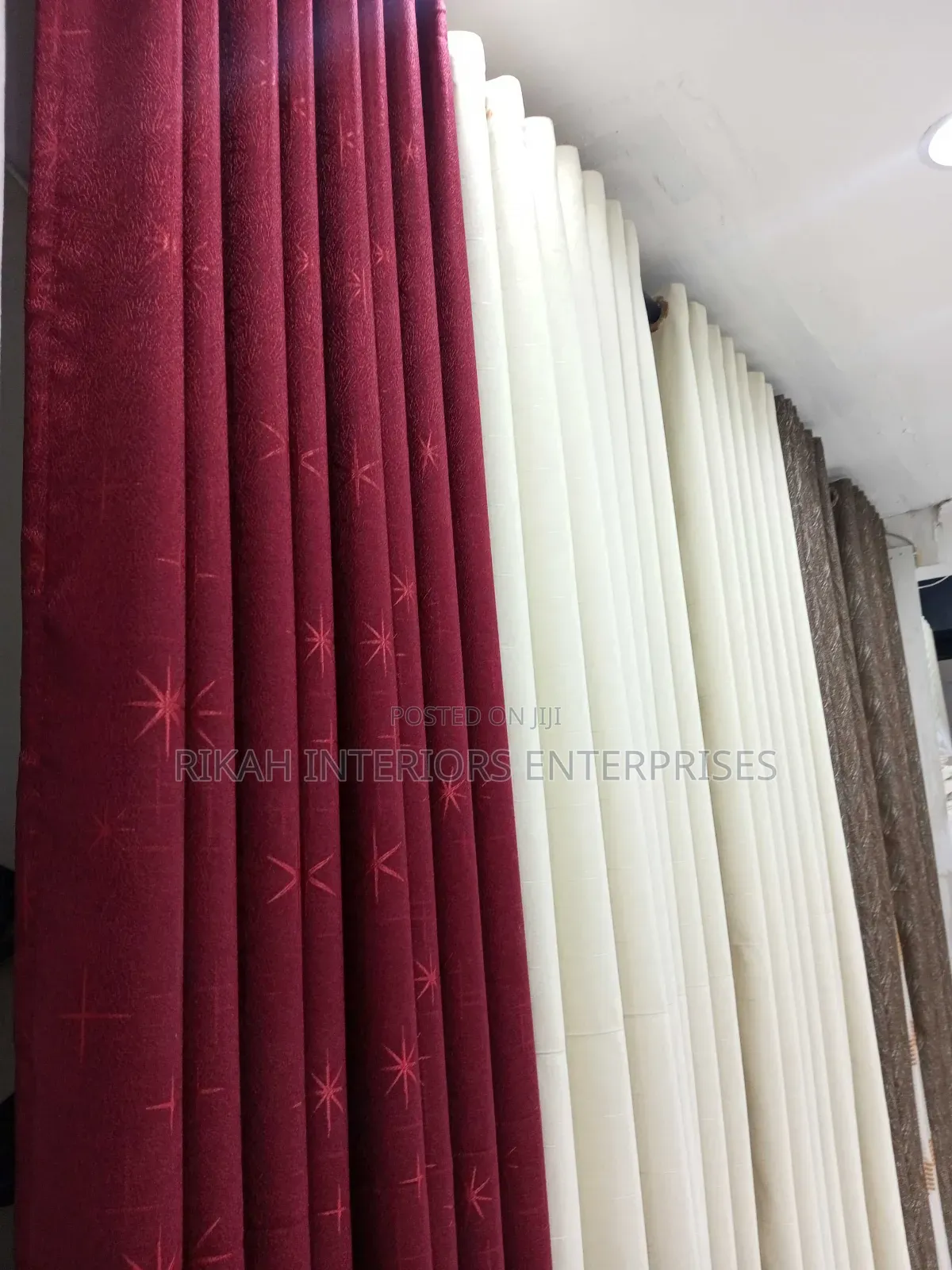 Maroon Curtain Available