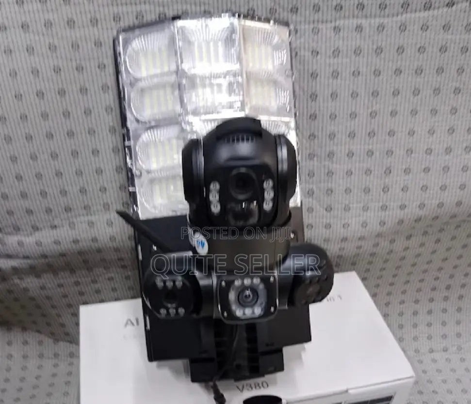 4gsolar Power V380 Pro Solar Street Light PTZ Flood Light 4g Camera