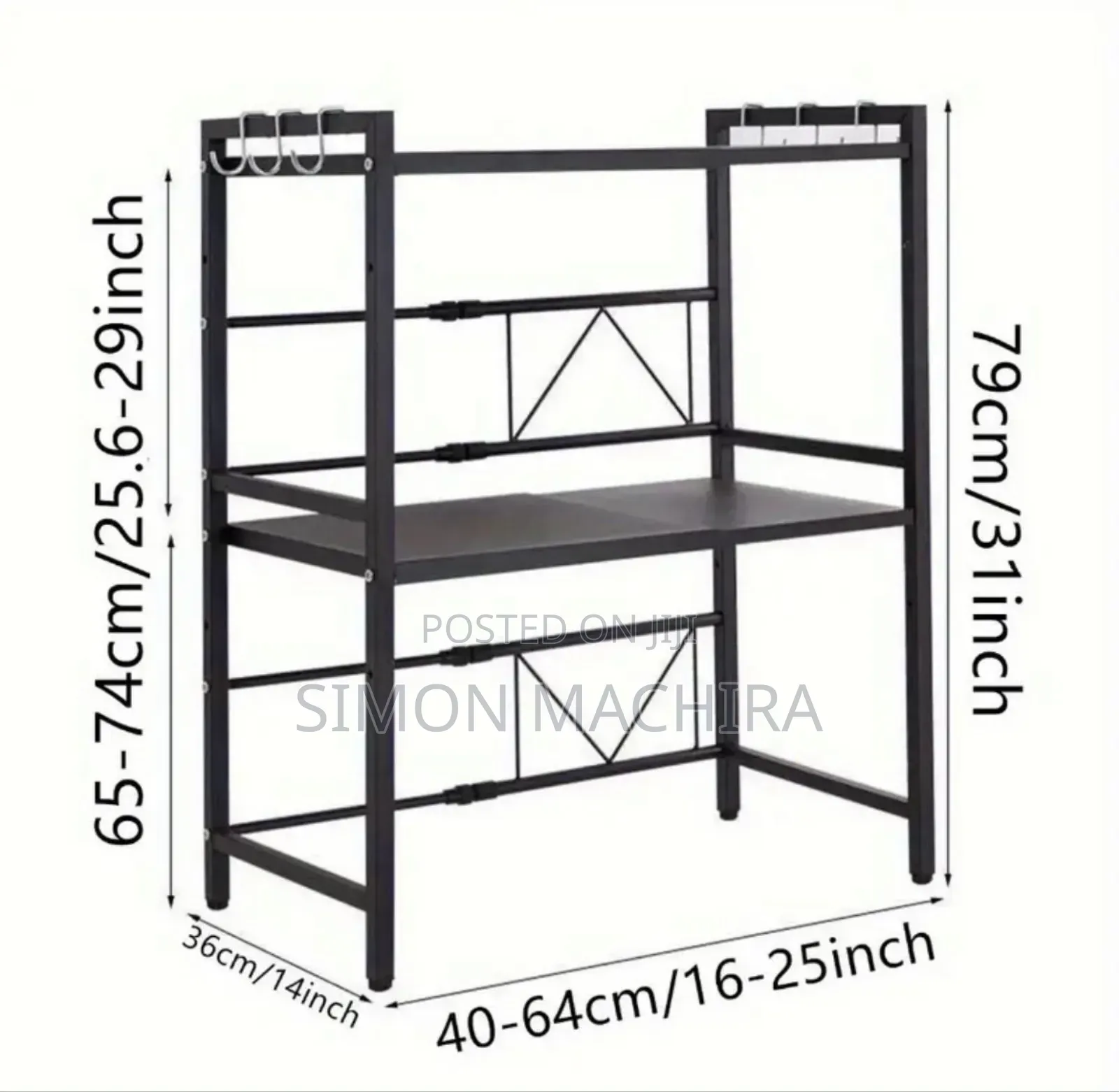 Double Layer Metallic Microwave Stand