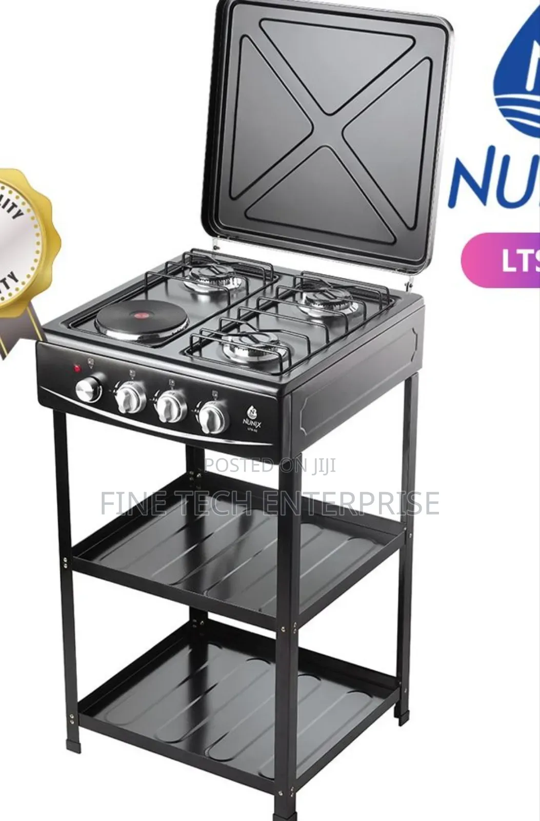 Nunix Cooker 3 Gas +1 Electric Plate